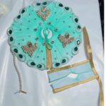 Gorgeous Mint Green Krishna Ji Dress – Heavy Stone and Golden Boota Work Poshak (Janmashtami & Summer Special)